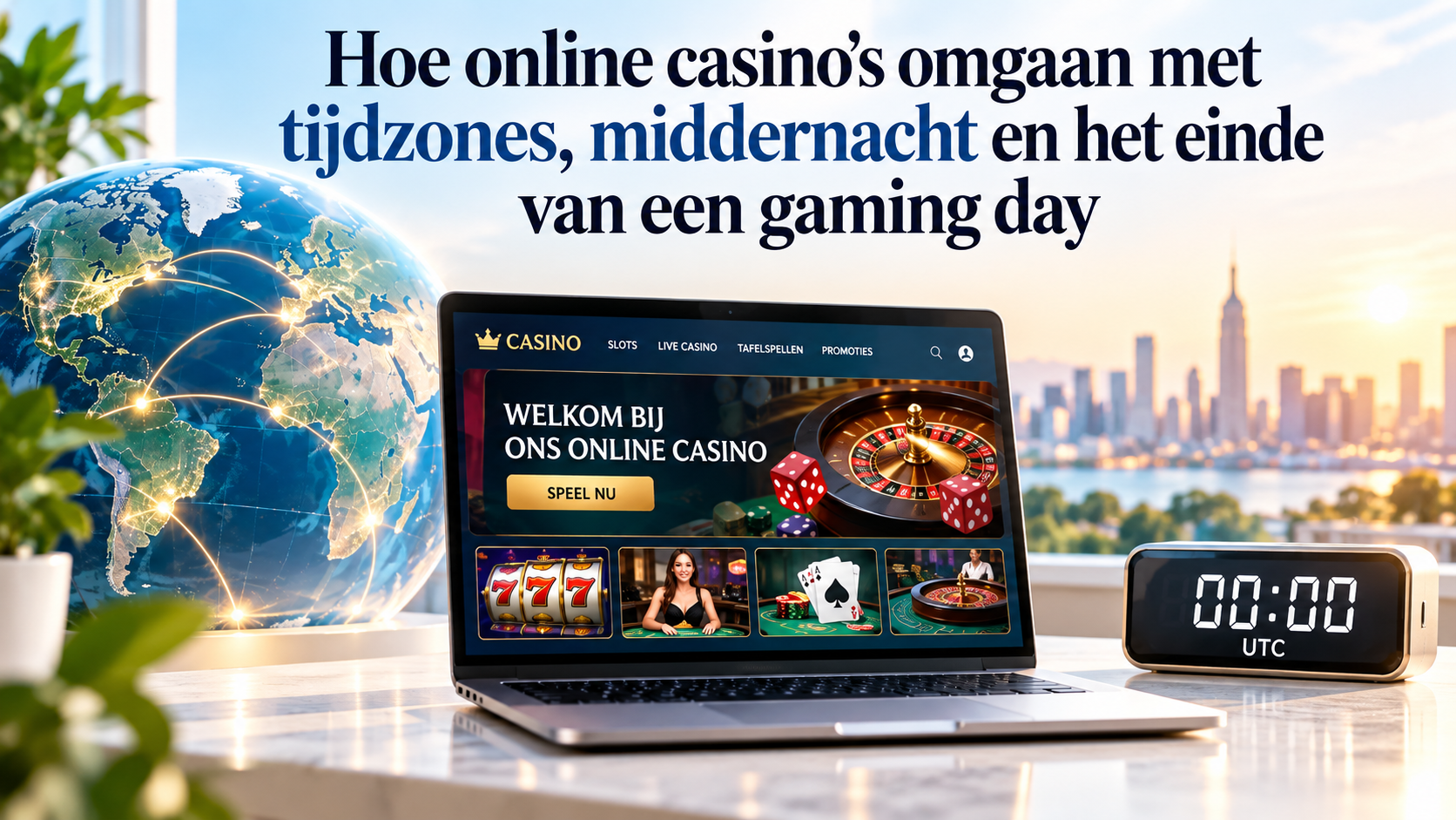 Hoe online casino’s omgaan met tijdzones, middernacht en de ‘gaming day’