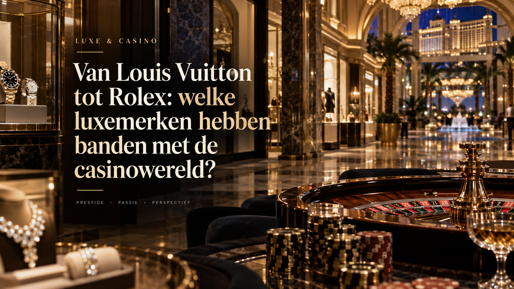 Van Louis Vuitton tot Rolex: welke luxemerken hebben banden met de casinowereld?